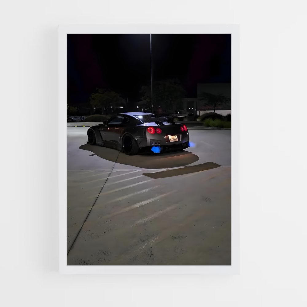 Poster élégance Gt-r r – affiche Nissan (vue 3)